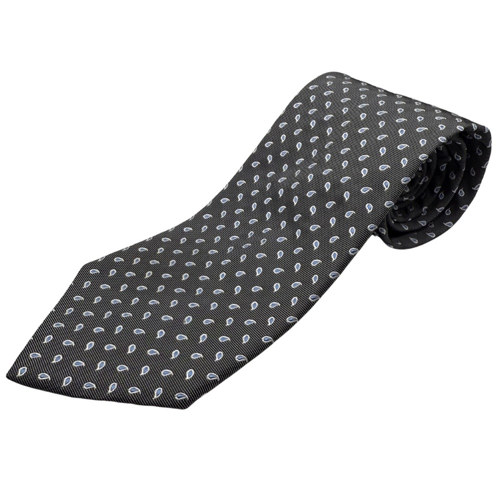 Brooks Brothers “346” Silk Tie, Gray & Blue, Made in USA, Like New